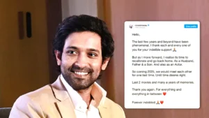 Instagram Post of Vikrant Massey